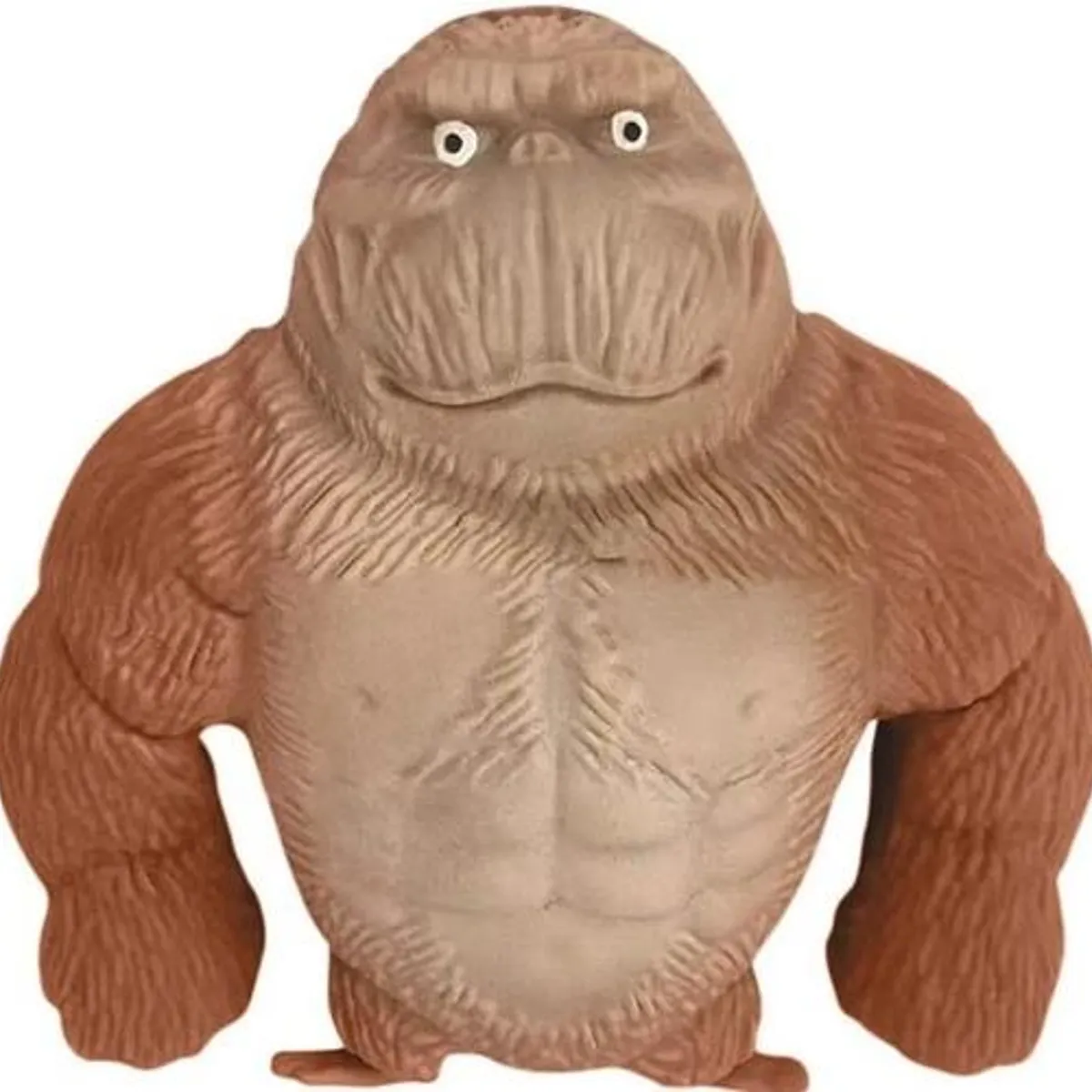 GENERICO - Gorila Antiestrés Squishy Estirable Color Café 10cm