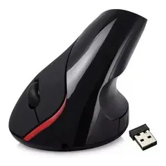 GENERICO - Mouse Vertical Inalámbrico Recargable Ergómico Negro