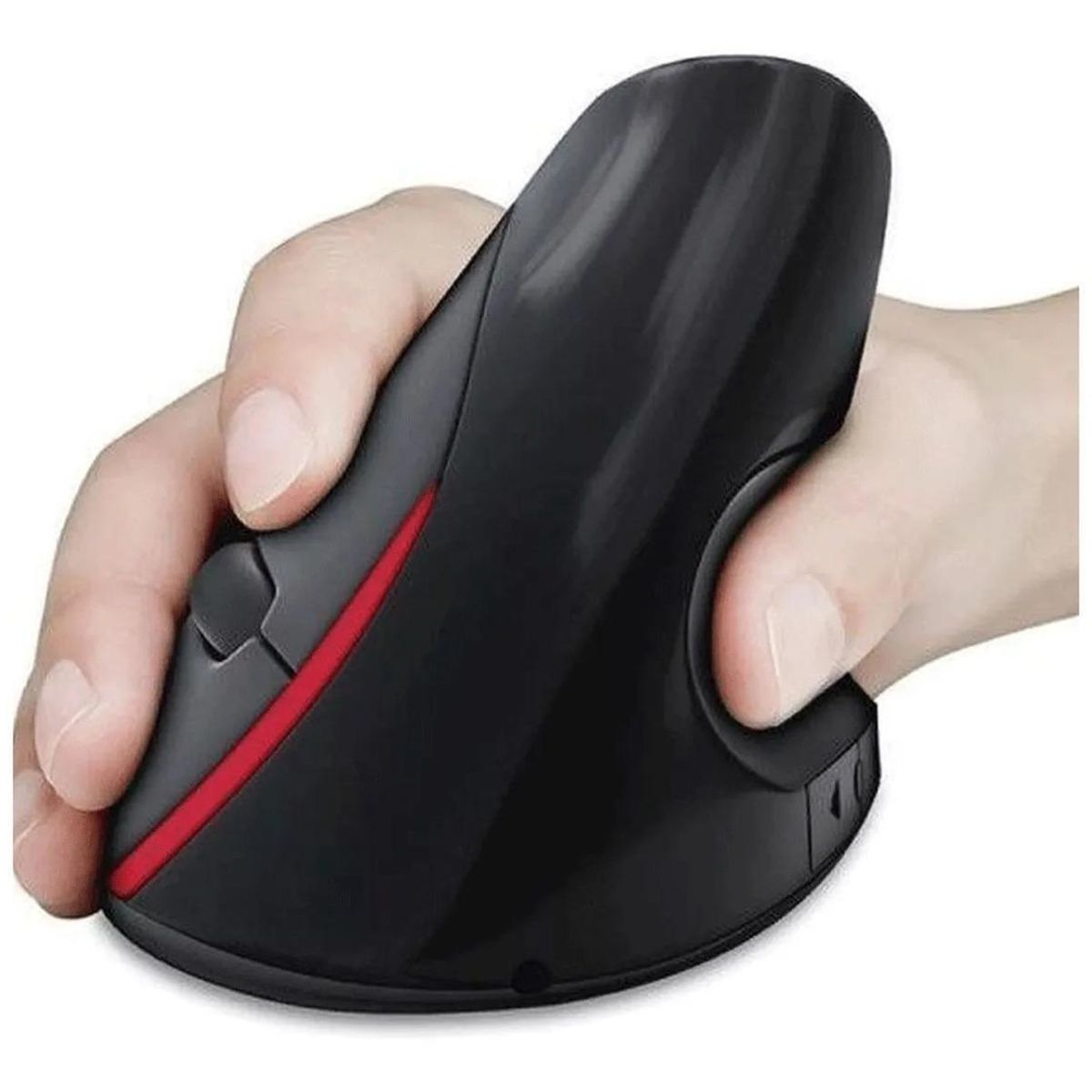GENERICO - Mouse Vertical Inalámbrico Recargable Ergómico Negro