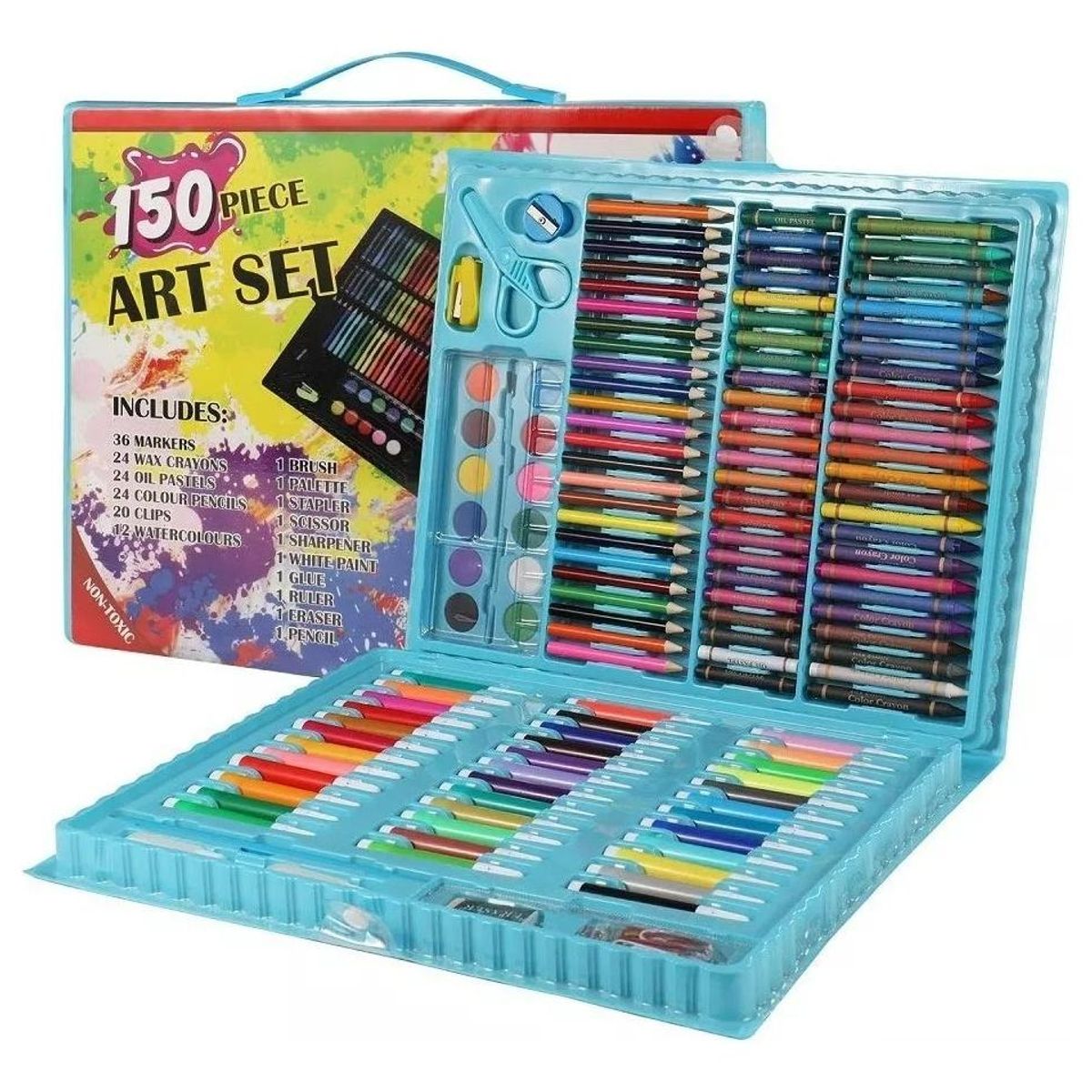 GENERICO - Set de Arte en Maleta con 150 Piezas para Niños