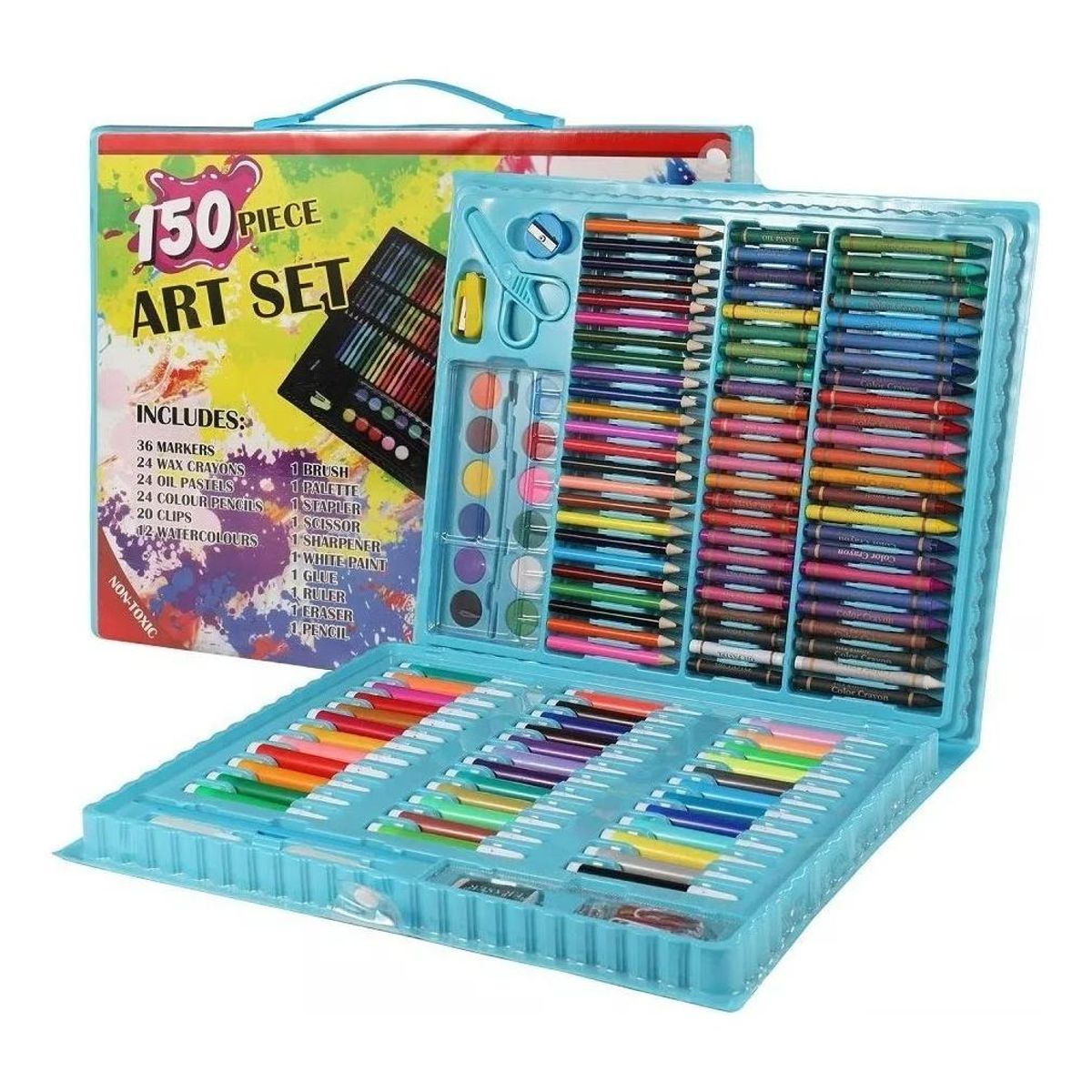GENERICO - Set de Arte en Maleta con 150 Piezas para Niños