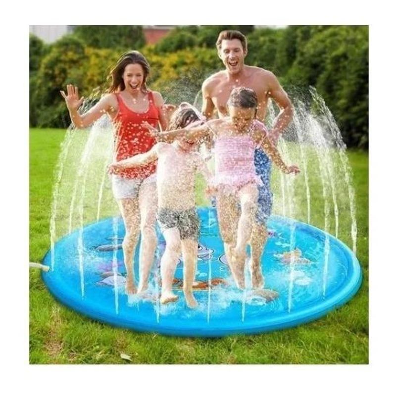 GENERICO - Piscina Inflable Infantil con Alfombra de Agua 15 m