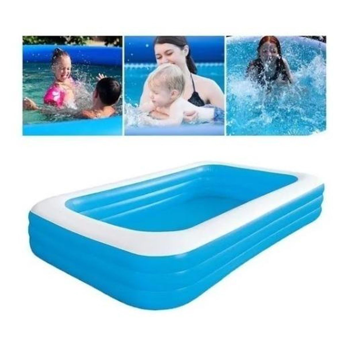 GENERICO - Piscina Inflable Infantil para Verano 103x69x20 cm
