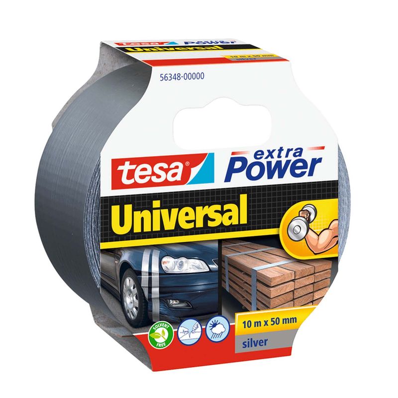 TESA - Cinta Adhesiva Multiuso Tesa Extra Fuerte 50mm x 10mts Gris