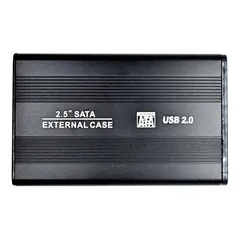 GENERICO - Cofre Metal para Disco Duro SATA 25 USB 20 para Notebook