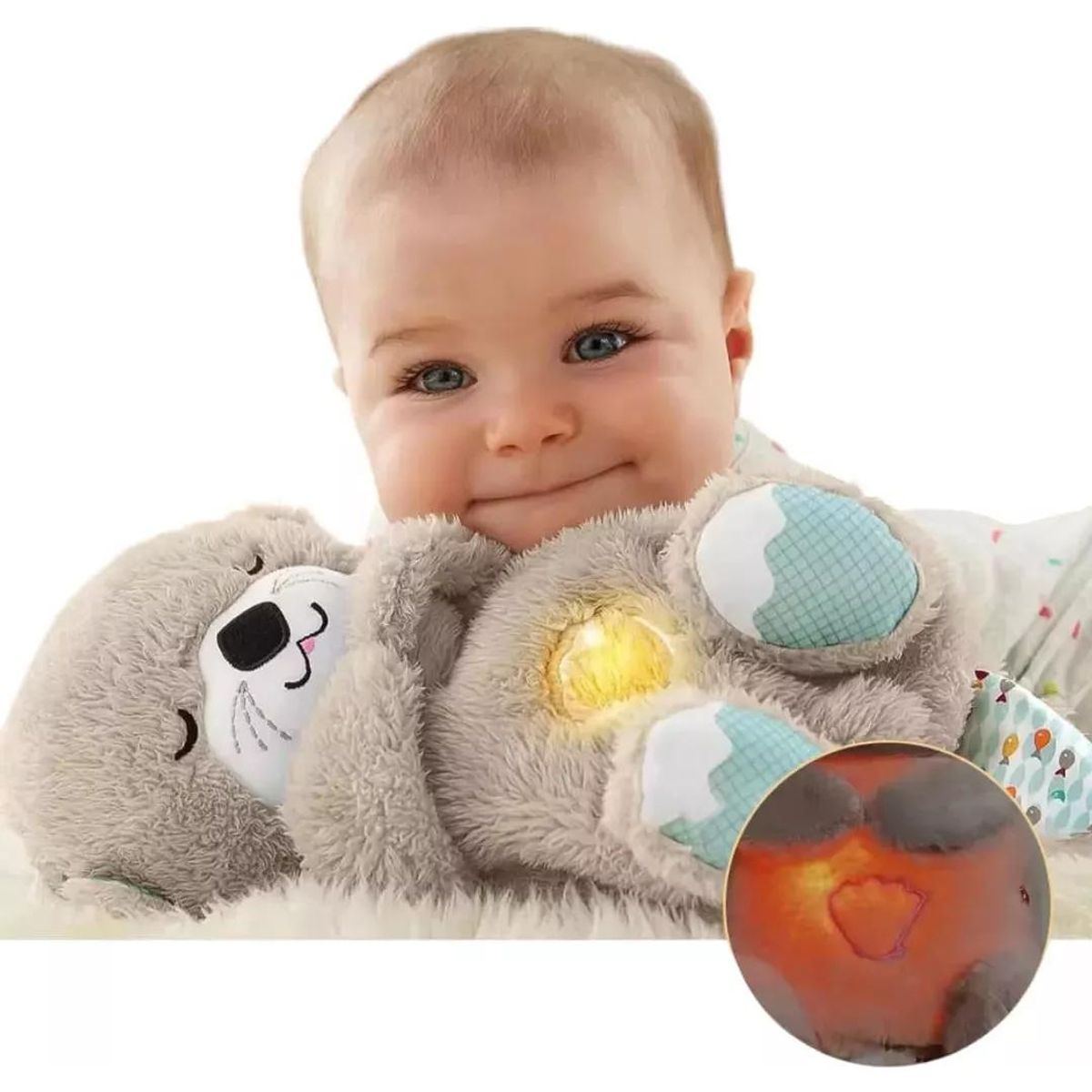GENERICO - Peluche Nutria Relajante para Bebés 30cm