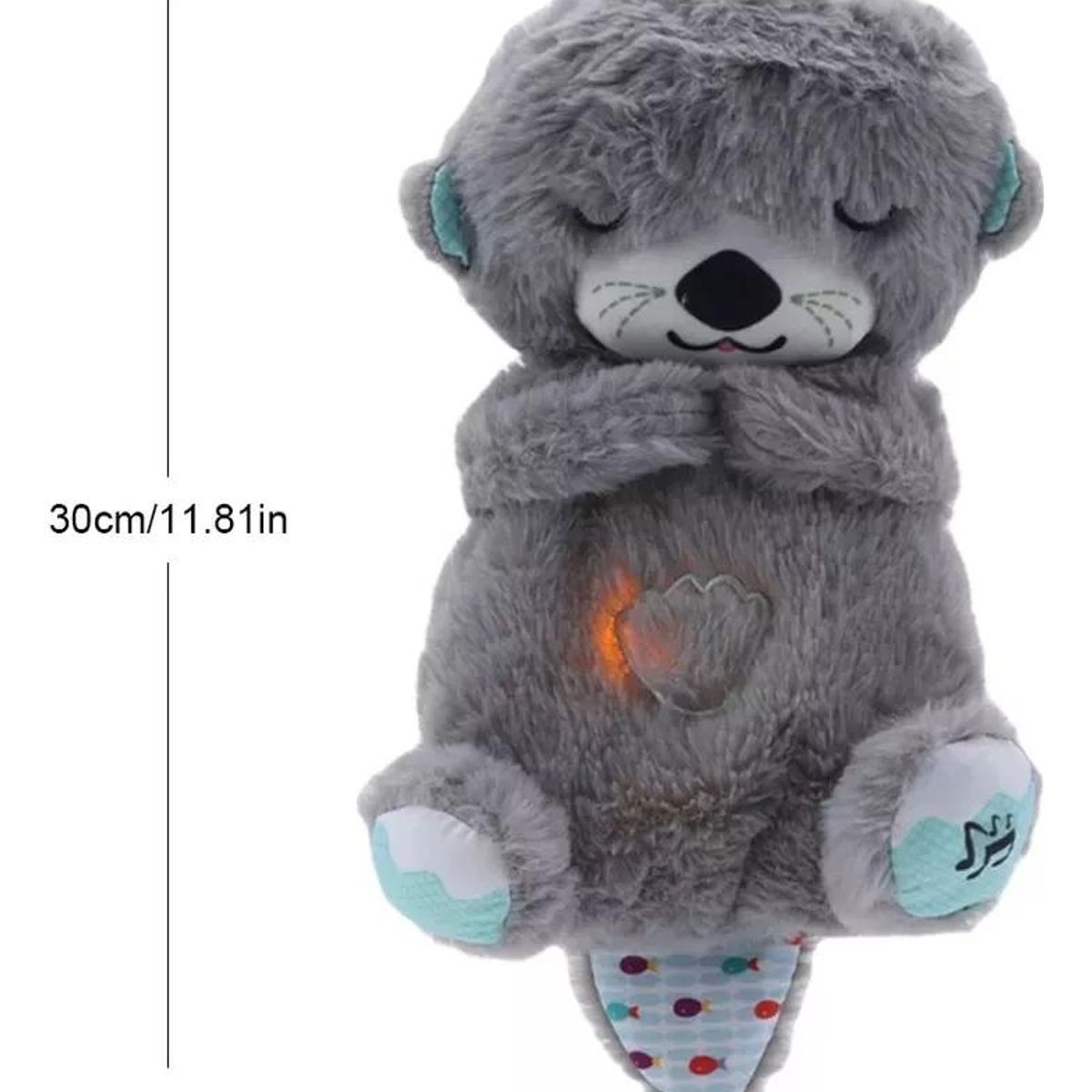 GENERICO - Peluche Nutria Relajante para Bebés 30cm