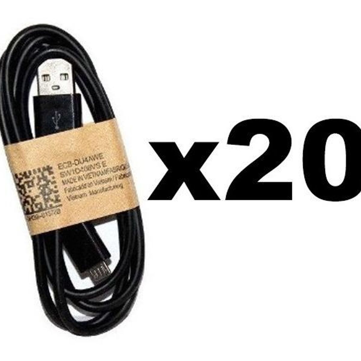 GENERICO - Pack de 20 Cables Micro USB de Alta Calidad