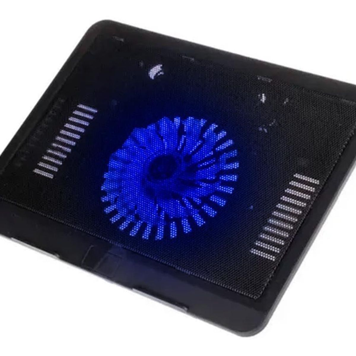 GENERICO - Base para Notebook con Ventilador USB y Luz LED Azul
