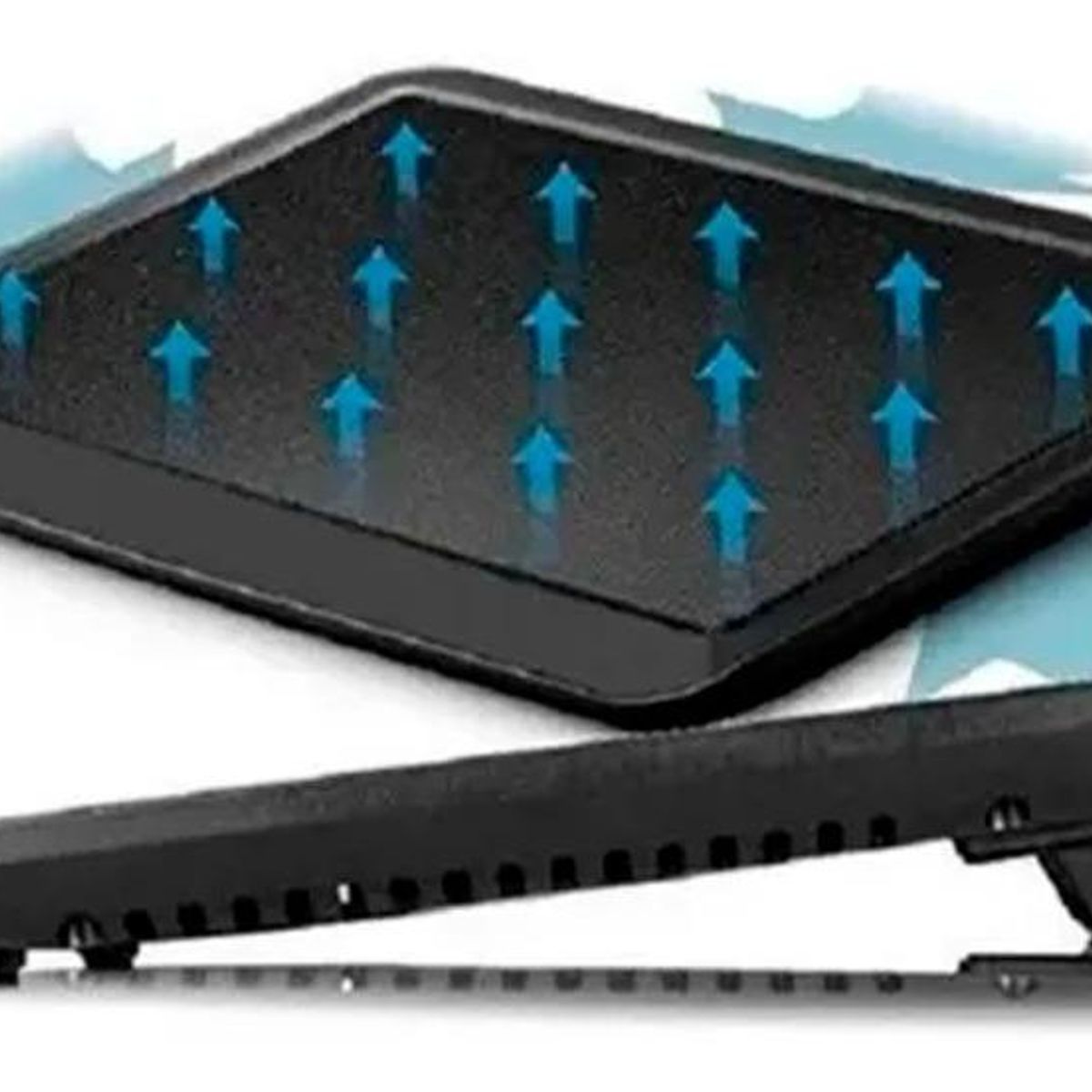 GENERICO - Base para Notebook con Ventilador USB y Luz LED Azul