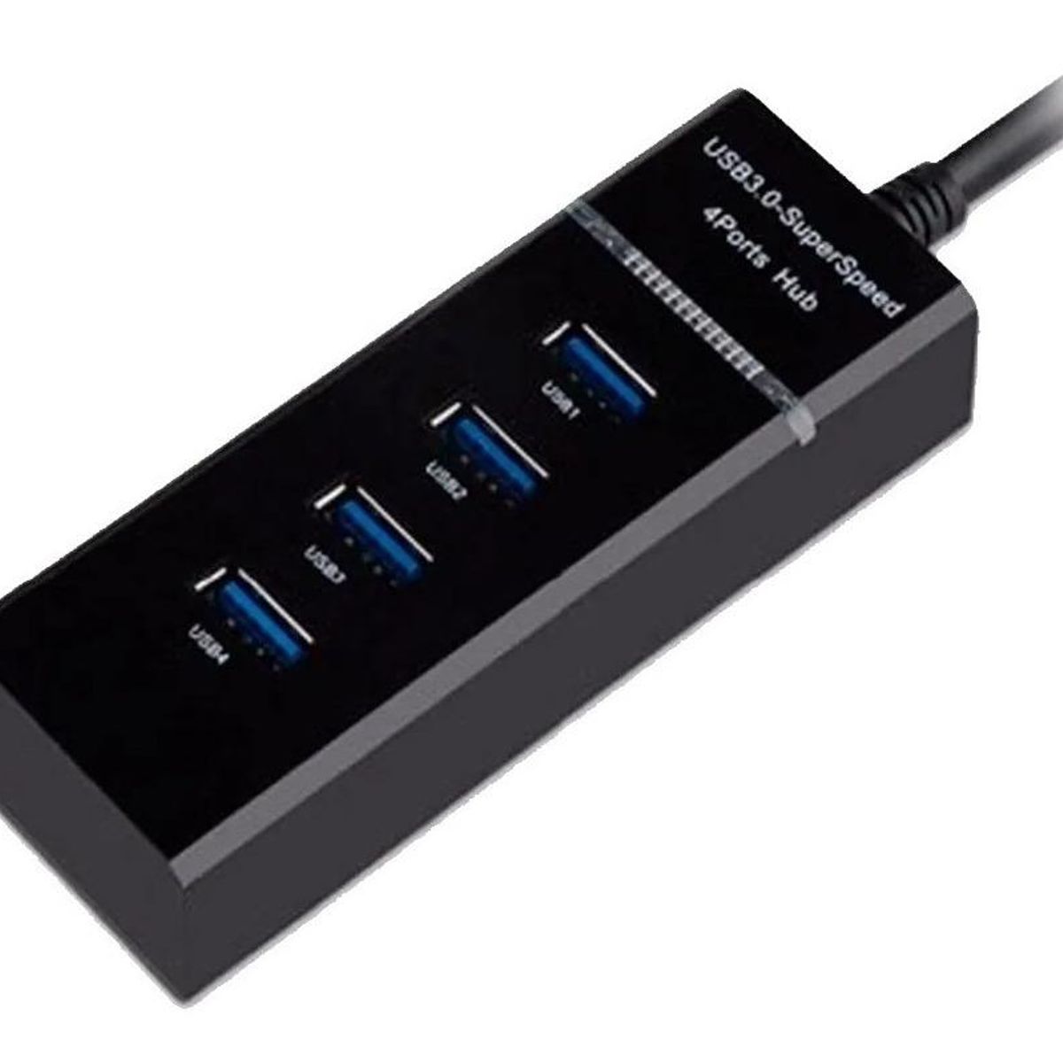 GENERICO - Hub USB 30 de 4 Puertos con Indicadores LED y Cable de 30 cm
