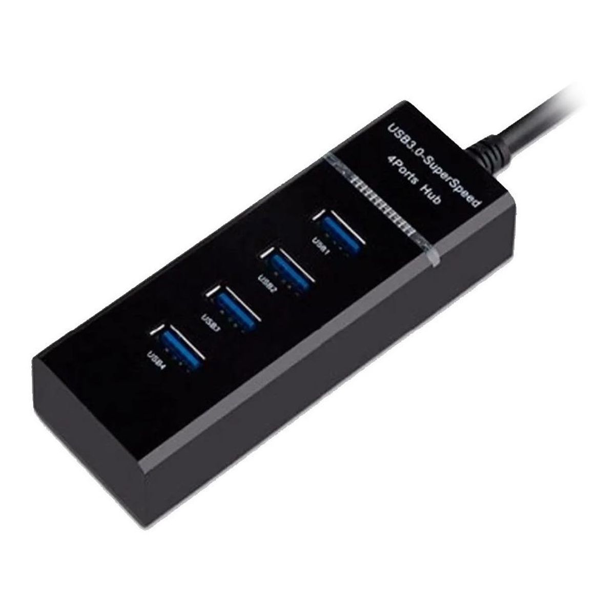 GENERICO - Hub USB 30 de 4 Puertos con Indicadores LED y Cable de 30 cm