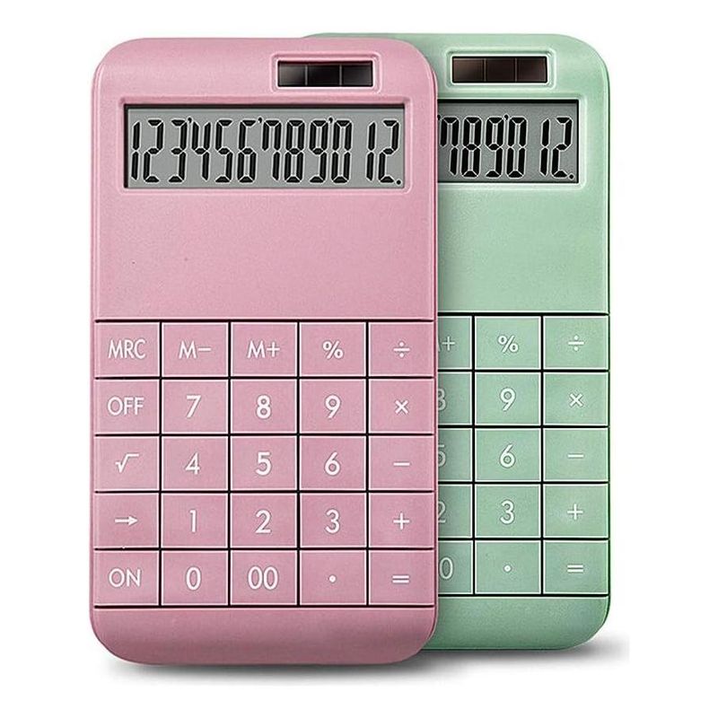 GENERICO - Calculadora Digital Slim de 12 Dígitos para Oficina y Hogar