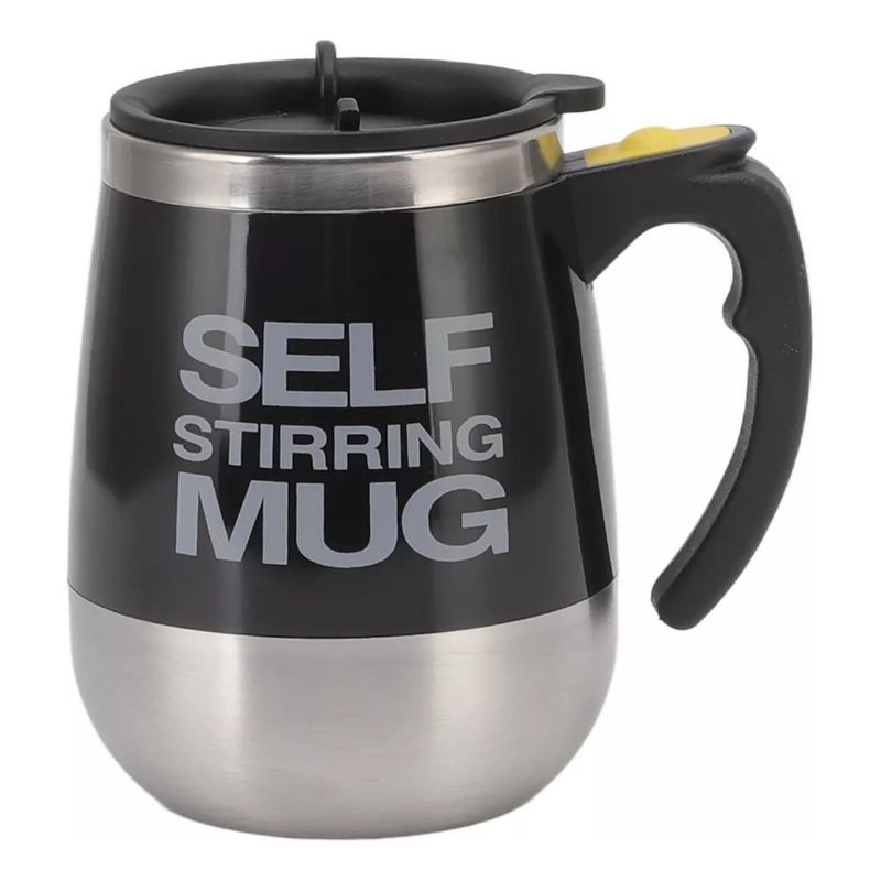 GENERICO - Taza Mezcladora Automática de Acero Inoxidable 400 ml