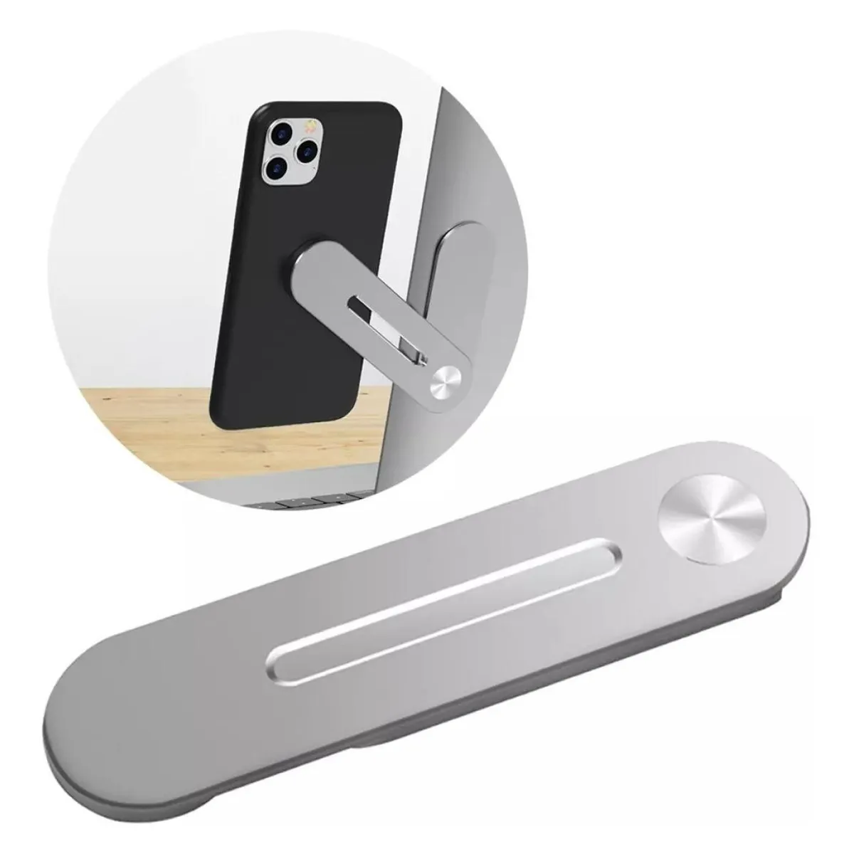 GENERICO - Soporte Magnético para Celular en Notebook y Monitor