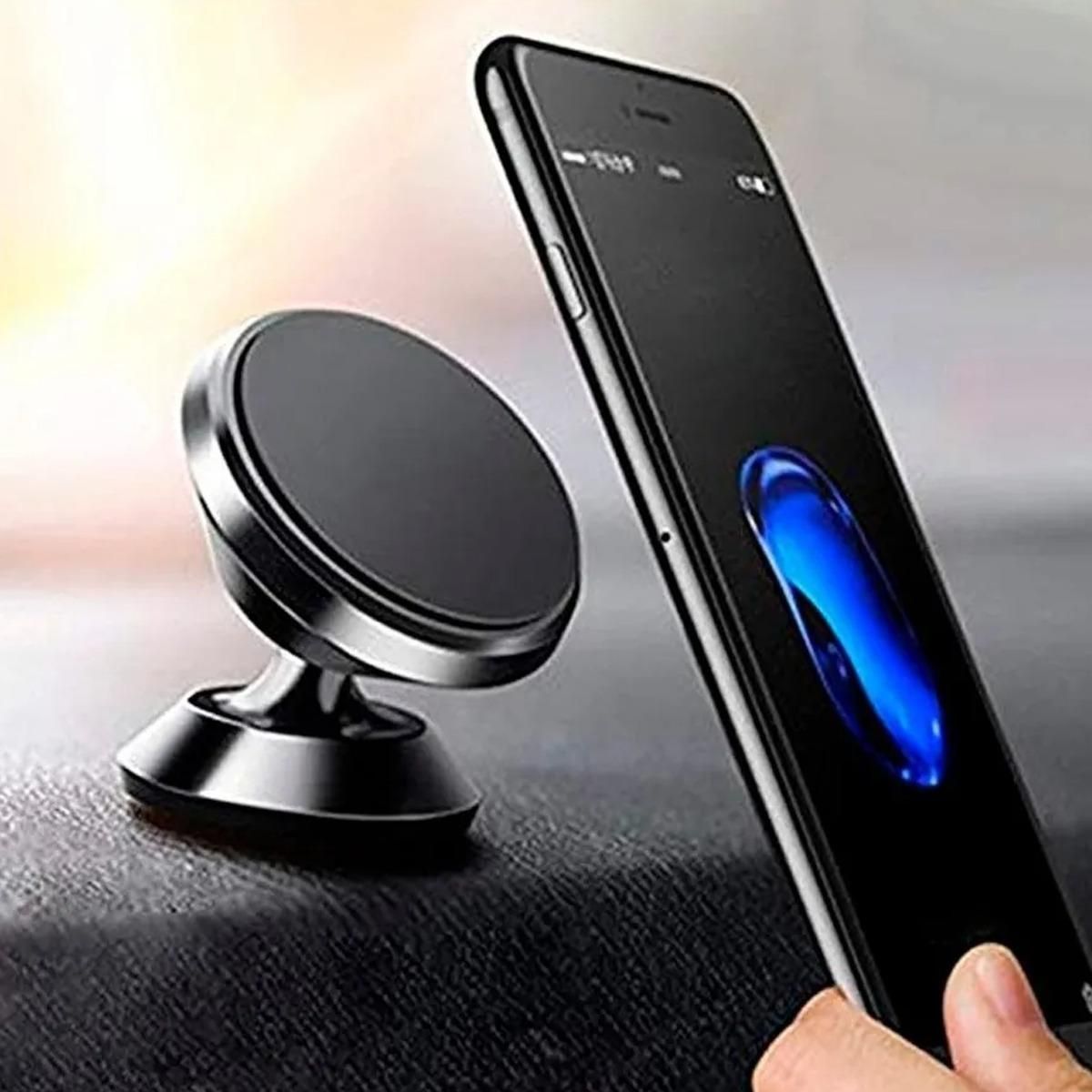 GENERICO - Soporte Magnético para Celulares 360 Grados con Adhesivo