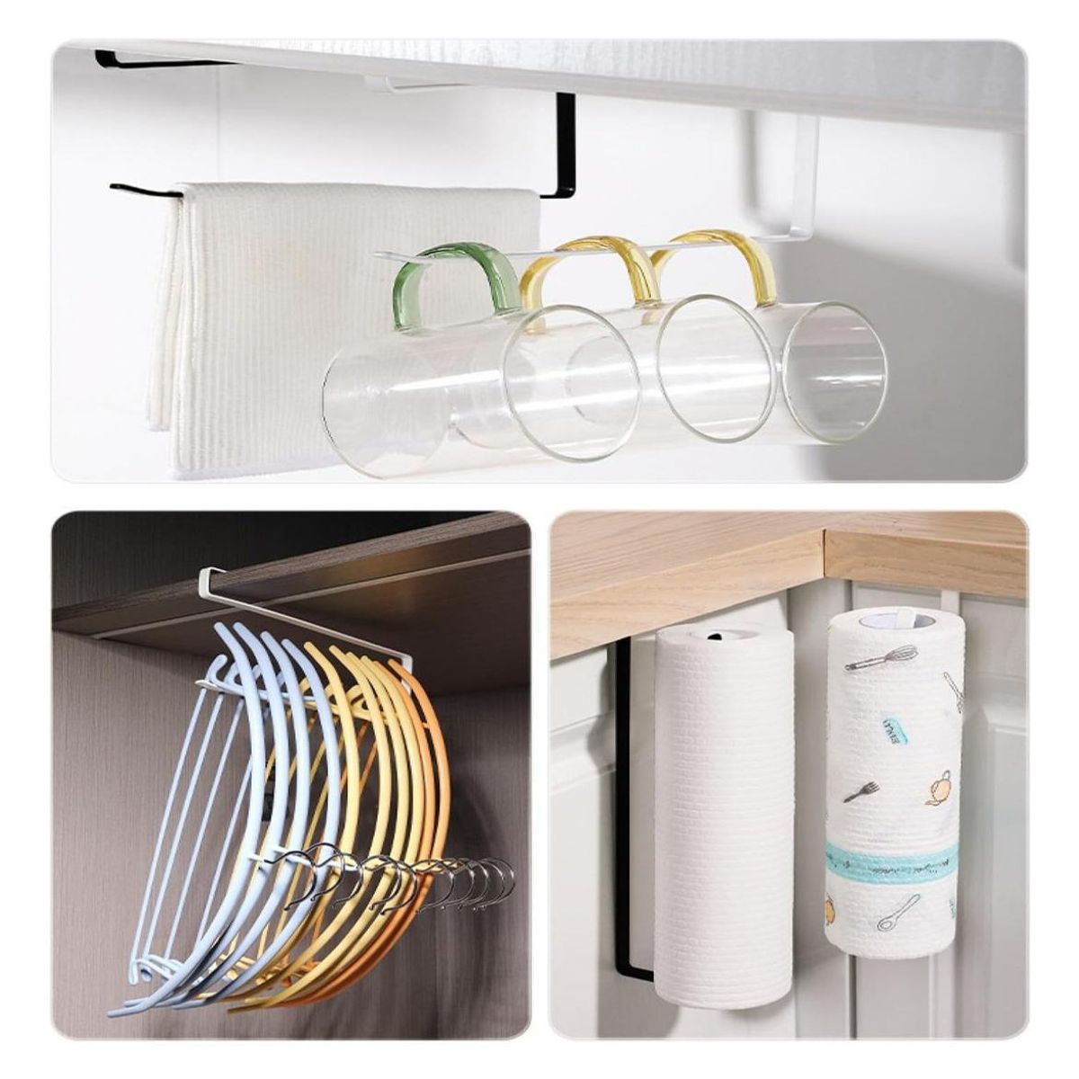 GENERICO - Soporte Metálico para Toallas de Papel y Pañuelos de Cocina