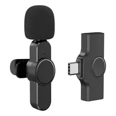 GENERICO - Micrófono Doble Solapa Omnidireccional 360° USB-C