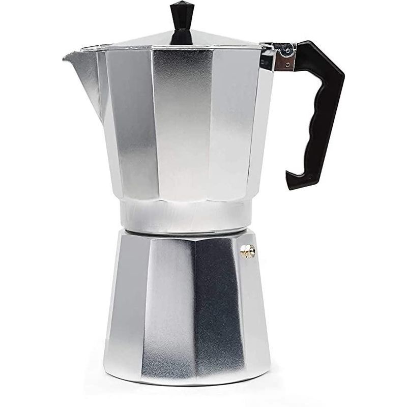 GENERICO - Cafetera Italiana de Aluminio para 6 Tazas