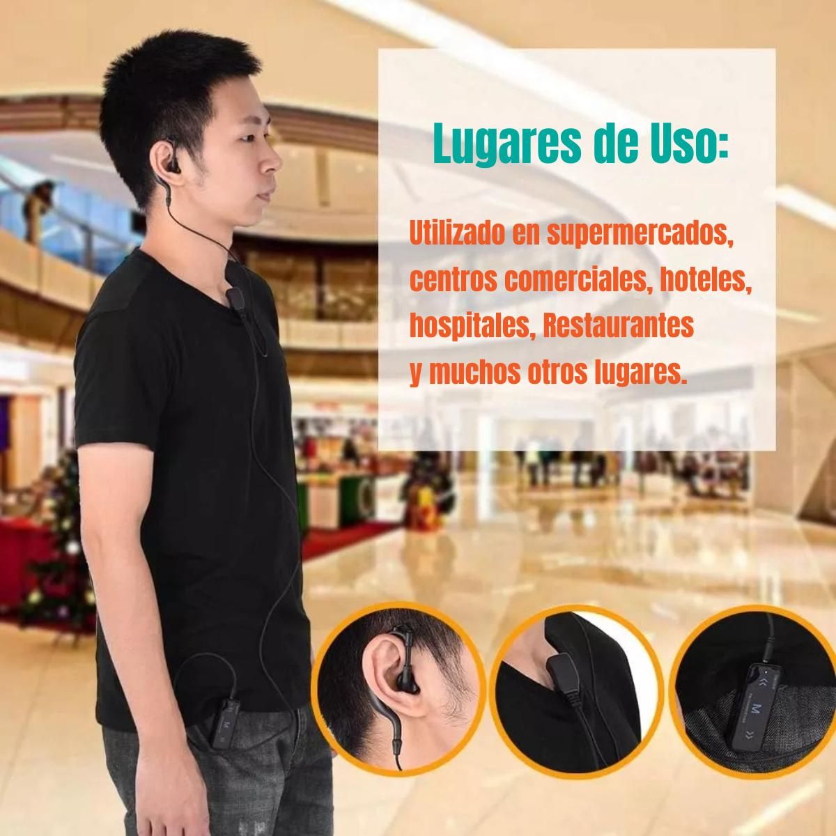 GENERICO - Walkie Talkie Compacto de Comunicación Instantánea