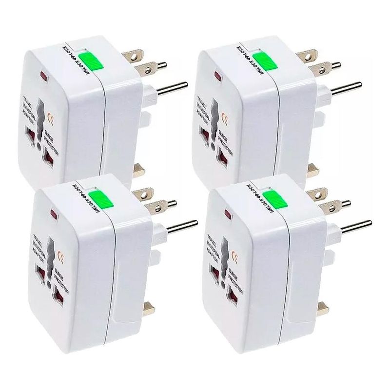 GENERICO - Pack de 4 Adaptadores Universales para Viajes