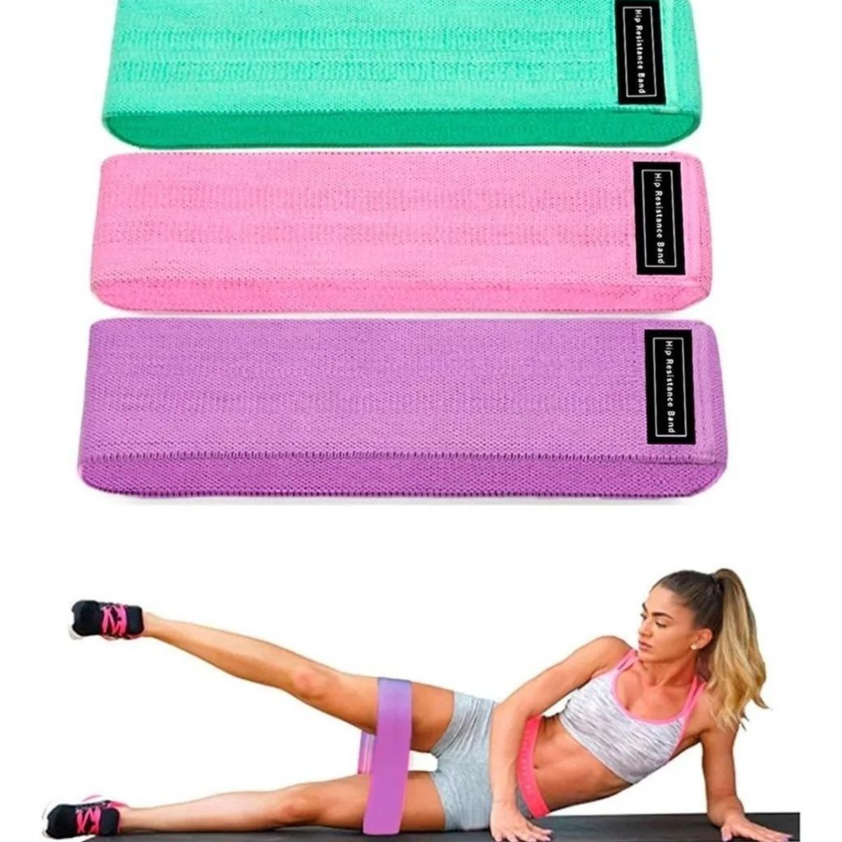 GENERICO - Set de 3 Bandas de Resistencia para Ejercicio