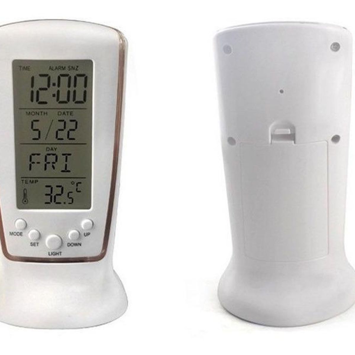 GENERICO - Reloj Despertador Digital Multifunción con Termómetro