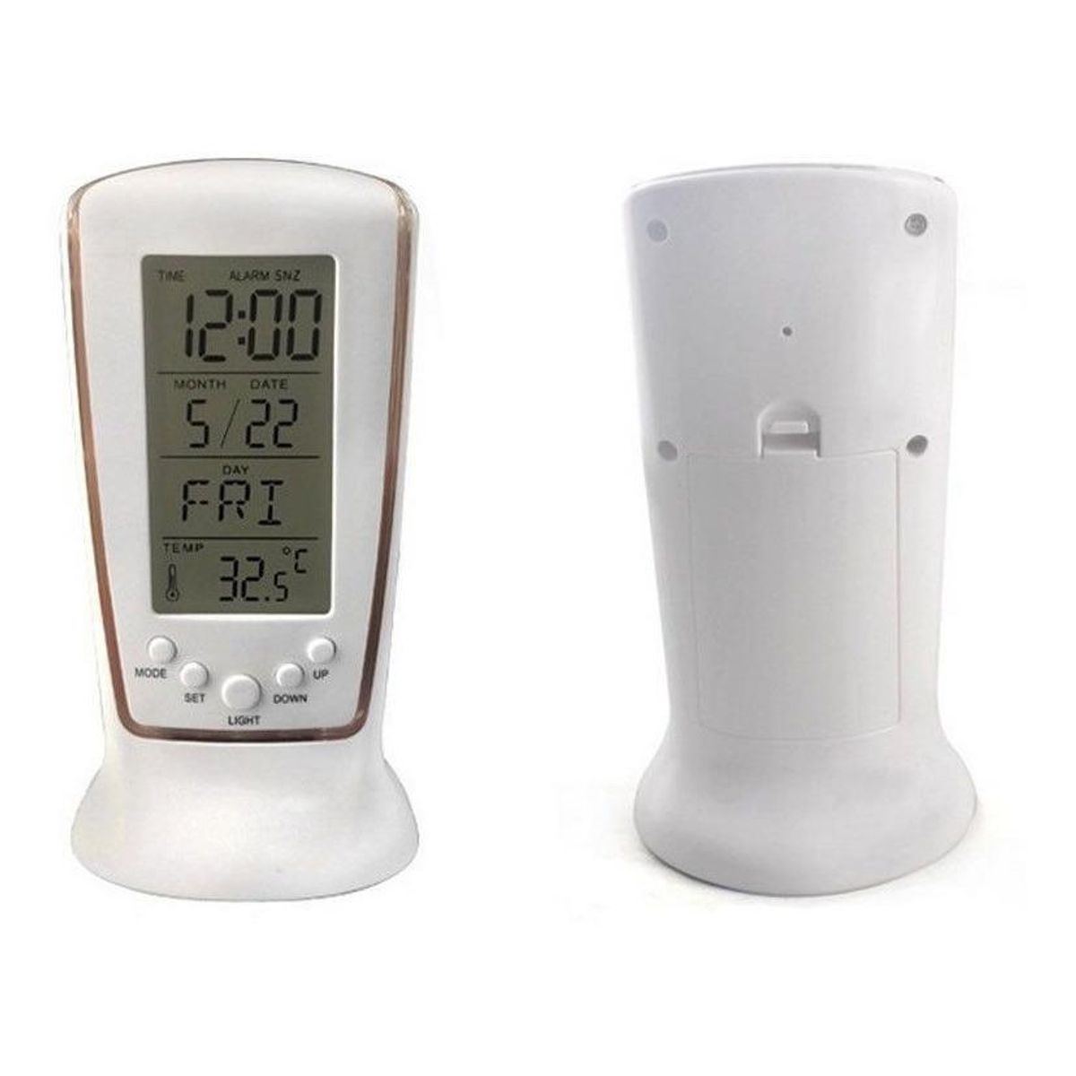 GENERICO - Reloj Despertador Digital Multifunción con Termómetro