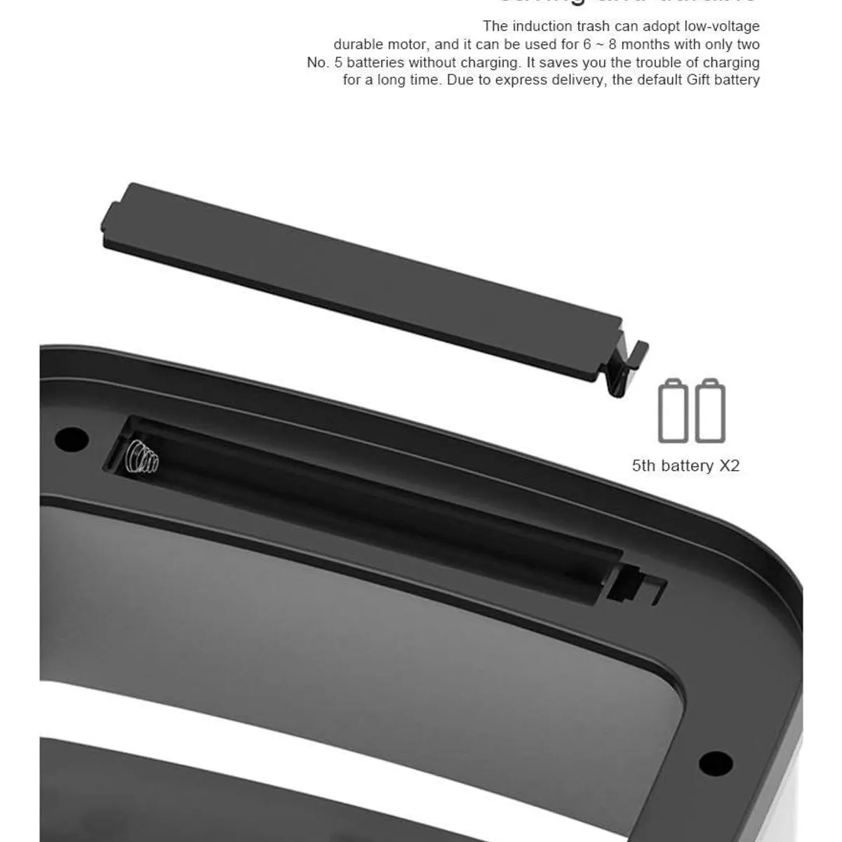 GENERICO - Papelera Inteligente Automática con Sensor Infrarrojo