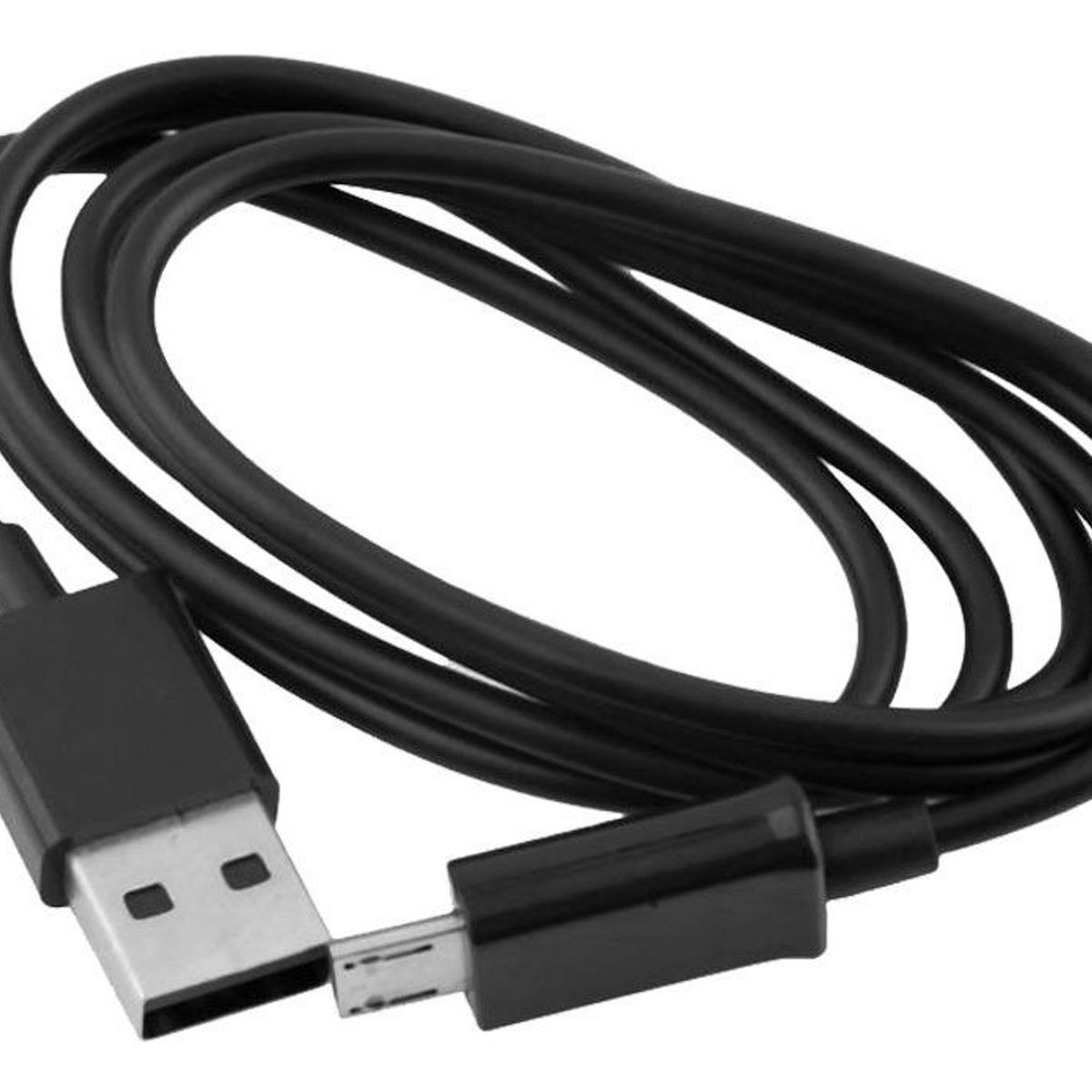 GENERICO - Cable Micro USB Negro 1 Metro para Carga y Transferencia