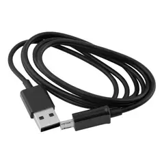 GENERICO - Cable Micro USB Negro 1 Metro para Carga y Transferencia