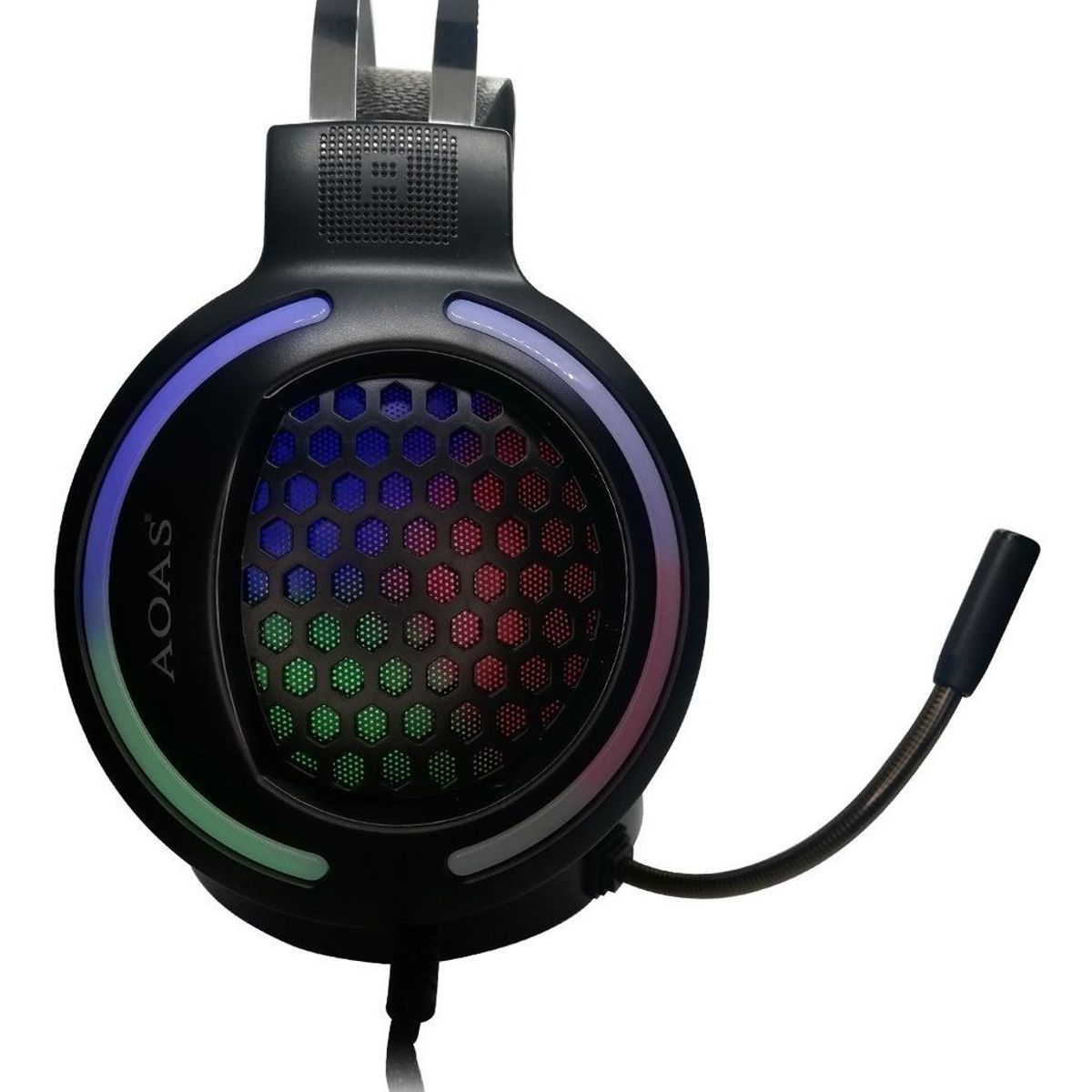 GENERICO - Auriculares Gamer AS-60 con Luz RGB y Micrófono Omnidireccional