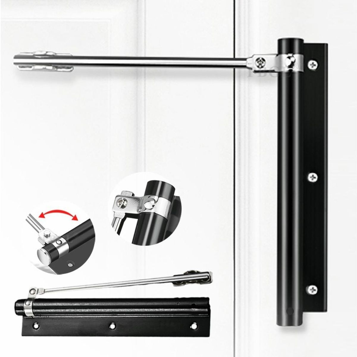 GENERICO - Cierrapuertas Automático de Acero Inoxidable para Puertas