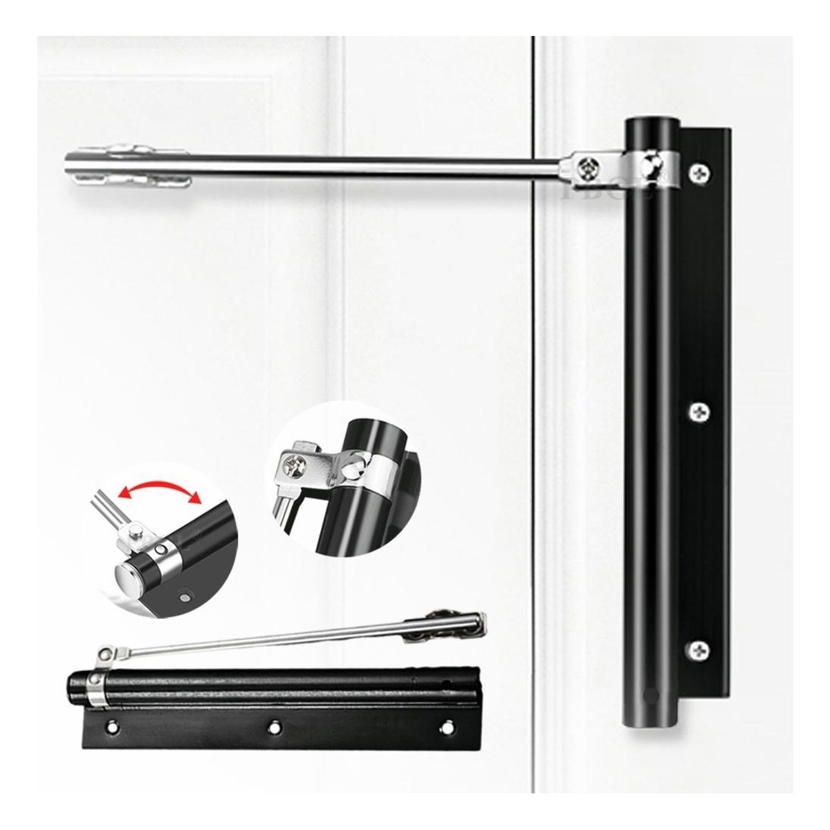 GENERICO - Cierrapuertas Automático de Acero Inoxidable para Puertas