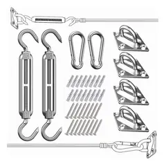 GENERICO - Kit de Anclaje para Toldos de Acero Inoxidable