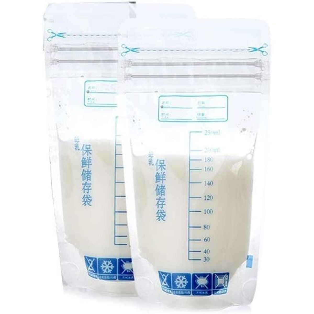GENERICO - Bolsas de Almacenamiento de Leche Materna 250 ml Pack de 30