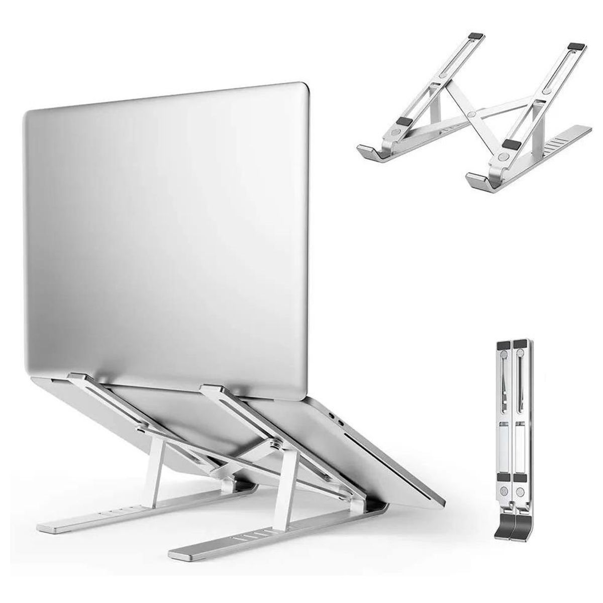 GENERICO - Soporte Plegable de Aluminio para Notebook y Tablets