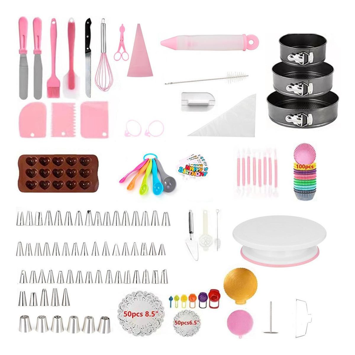 GENERICO - Set Completo de Utensilios de Pastelería y Decoración