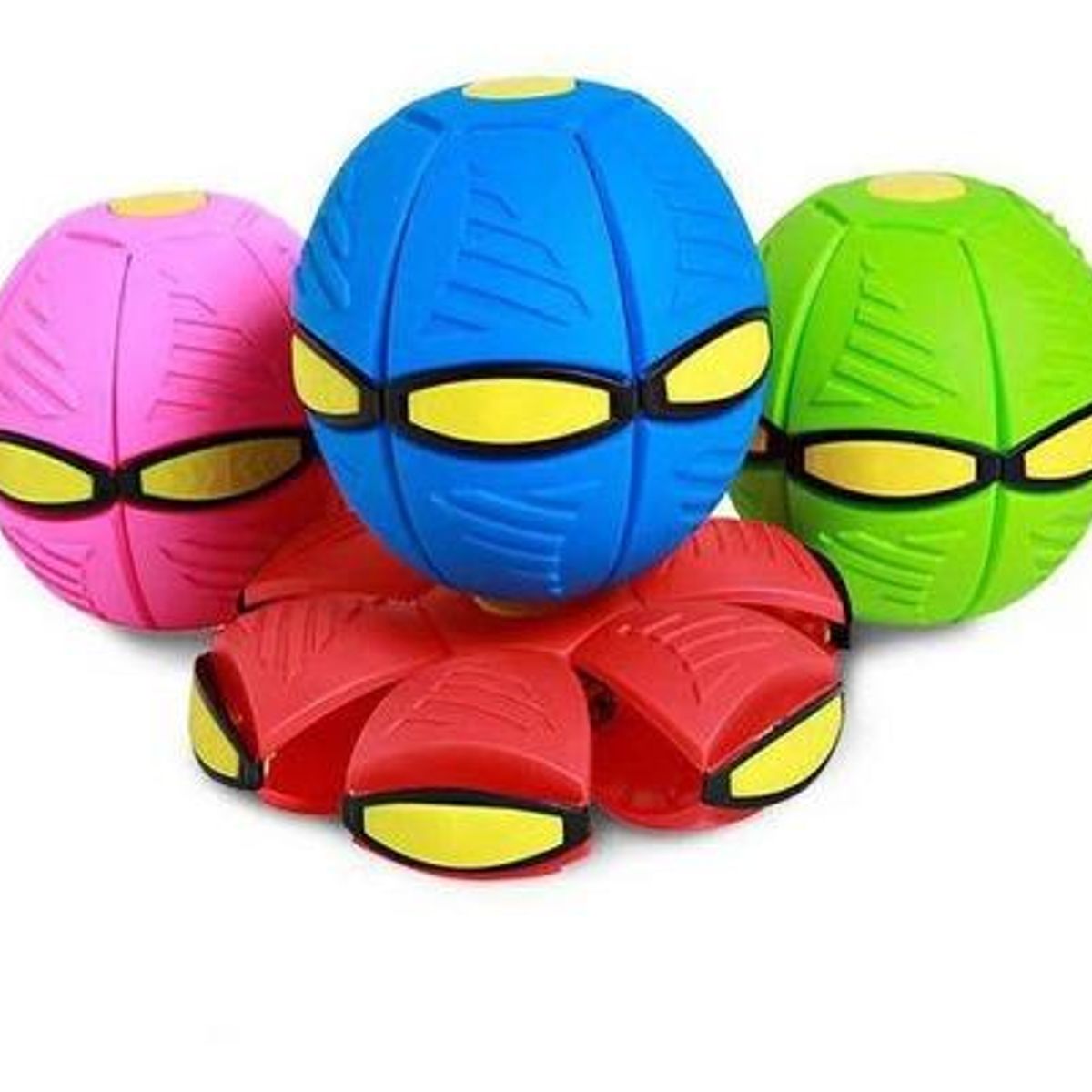 GENERICO - Pelota Plana LED con Luz Neón para Juegos Activos