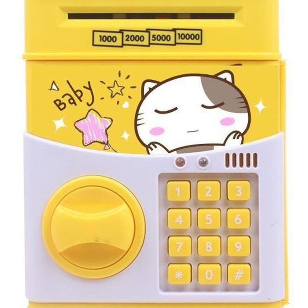 GENERICO - Alcancía Mini Caja Fuerte Automática Diseño Compacto