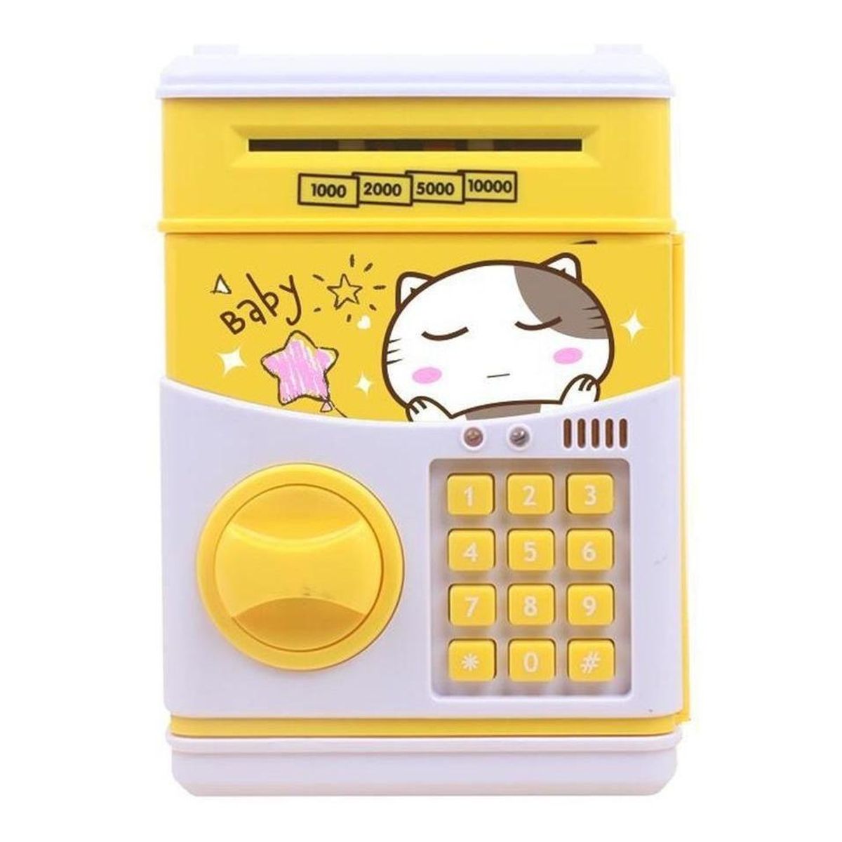 GENERICO - Alcancía Mini Caja Fuerte Automática Diseño Compacto