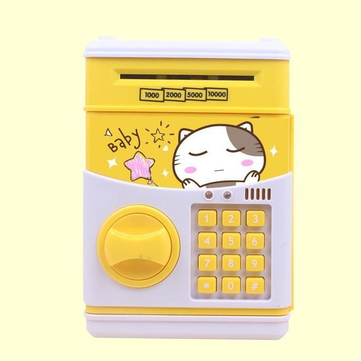 GENERICO - Alcancía Mini Caja Fuerte Automática Diseño Compacto