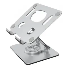 GENERICO - Soporte Giratorio 360° para Tabletas y Laptops Plegable de Aluminio