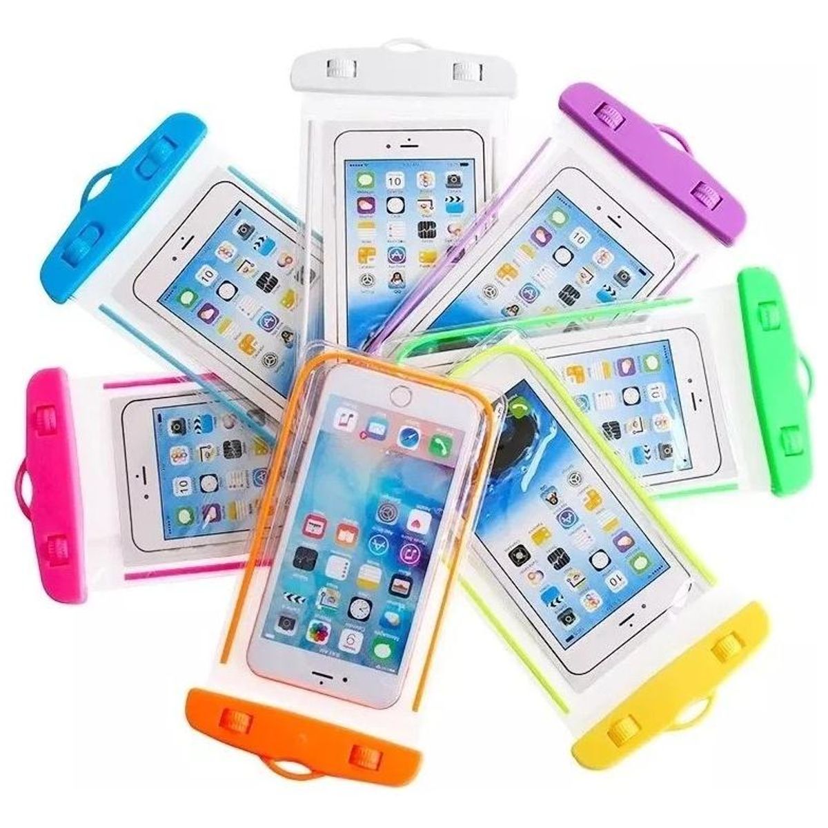 GENERICO - Pack de 2 Fundas Impermeables para Celular Protector de Agua