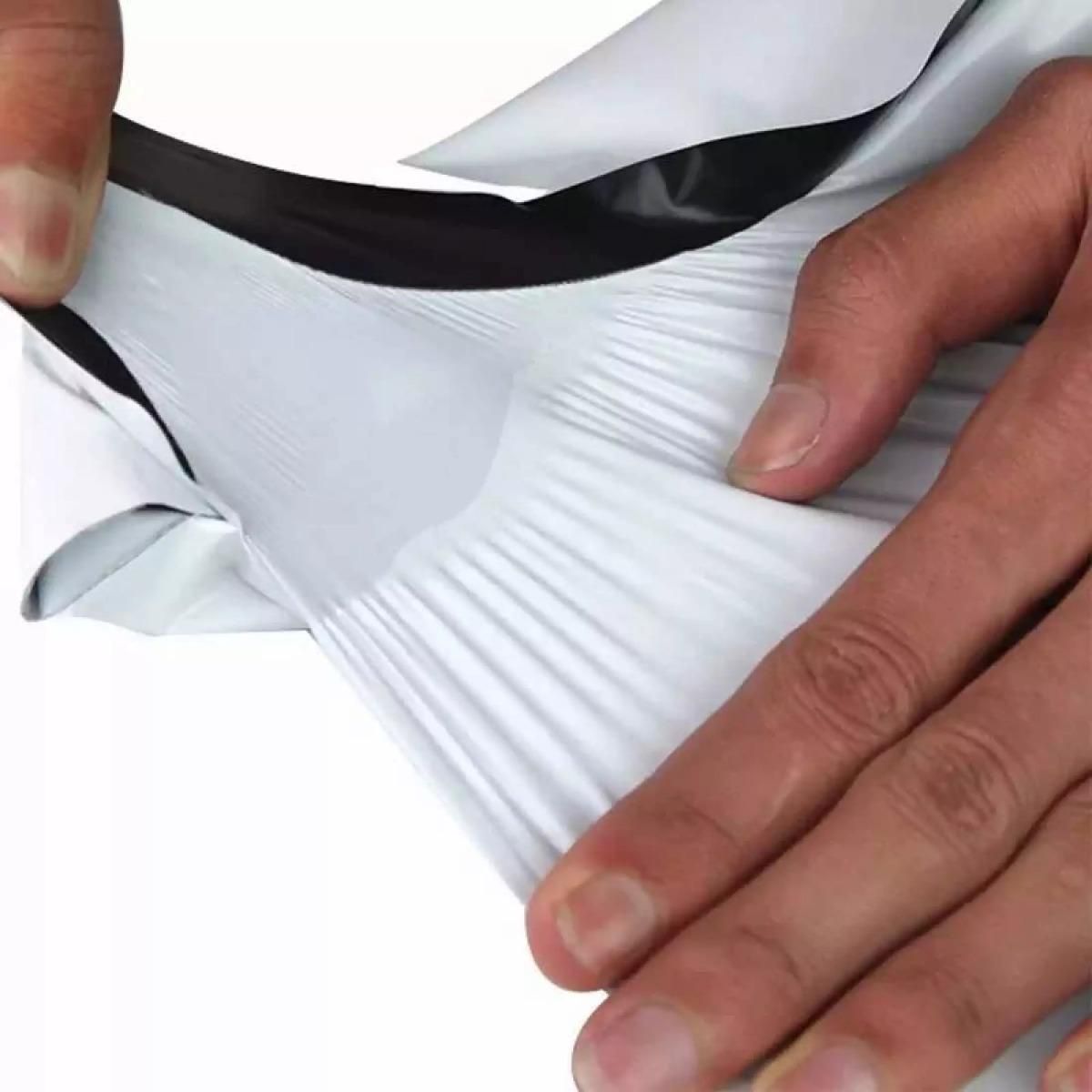 GENERICO - Bolsas Autoadhesivas Blancas para Embalaje 20x35 Pack de 100
