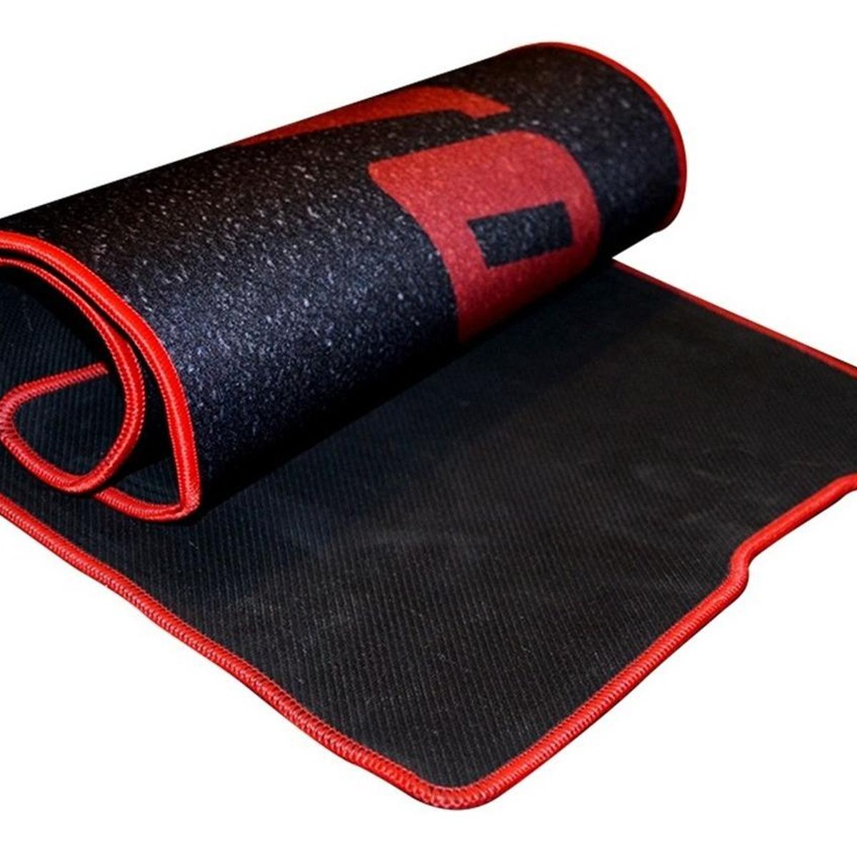 GENERICO - Mouse Pad XXL 80x30 cm Antideslizante Diseño Negro y Rojo