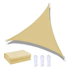 GENERICO - Toldo Vela Triangular 35m Beige Sombra Exterior
