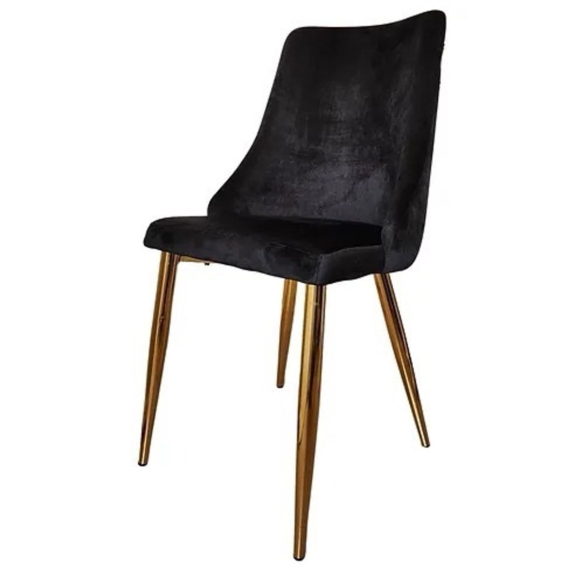 HABITA2 CHILE - Silla Niza Felpa Patas Doradas - Beige