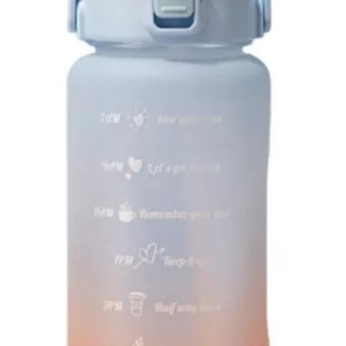 GENERICO - Botella Motivacional de Agua 2L con Stickers Decorativos