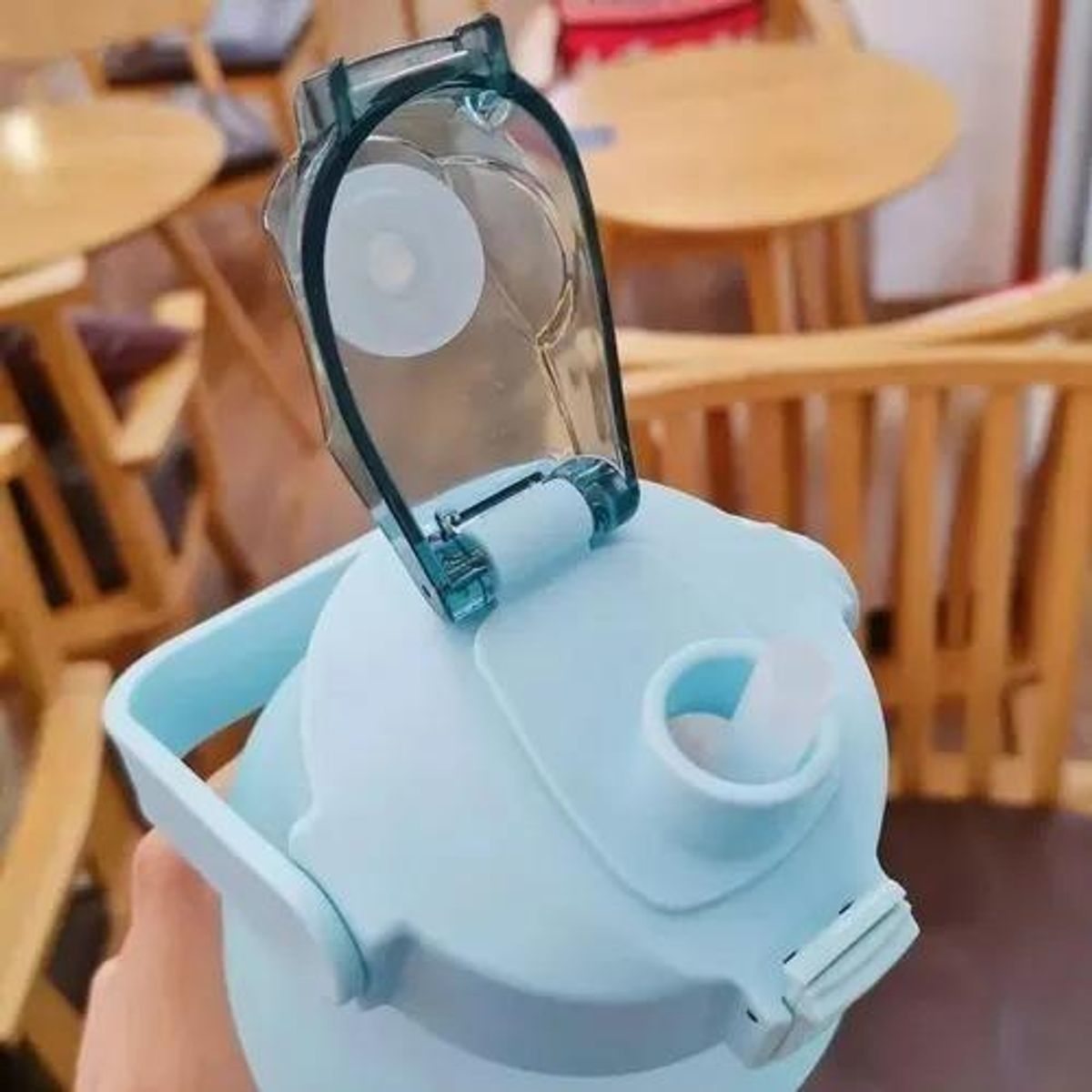 GENERICO - Botella Motivacional de Agua 2L con Stickers Decorativos